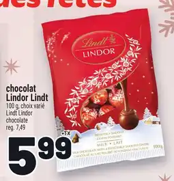 Metro CHOCOLAT LINDOR LINDT | LINDT LINDOR CHOCOLATE offer