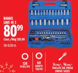 Canadian Tire Mastercraft Socket Set, 128-pc offer