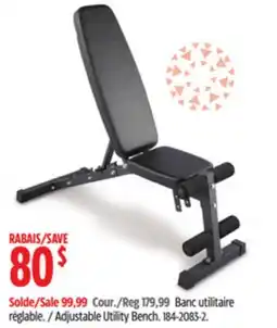 Canadian Tire Adjustable Utility Bench offer