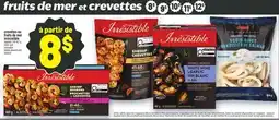Metro CREVETTES OU FRUITS DE MER IRRÉSISTIBLE | IRRÉSISTIBLE SHRIMP SKEWERS AND SEAFOOD offer