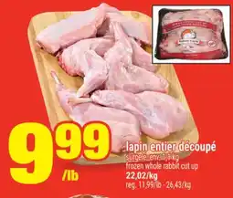 Super C LAPIN ENTIER DÉCOUPÉ | FROZEN WHOLE RABBIT CUT UP offer