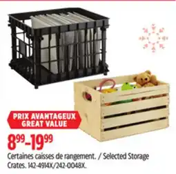 Canadian Tire Selected Storage Crates offer