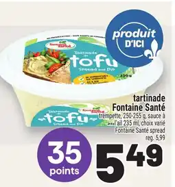 Metro TARTINADE FONTAINE SANTÉ | FONTAINE SANTÉ SPREAD offer
