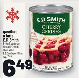 Metro GARNITURE À TARTE E.D.SMITH | E.D.SMITH PIE FILLING offer