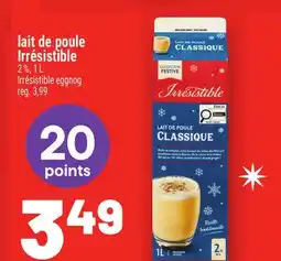 Metro LAIT DE POULE IRRÉSISTIBLE | IRRÉSISTIBLE EGGNOG offer