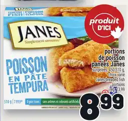 Metro PORTIONS DE POISSON PANÉES JANES | JANES BREADED FISH PORTIONS offer