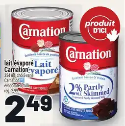Metro LAIT ÉVAPORÉ CARNATION | CARNATION EVAPORATED MILK offer