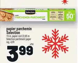 Metro PAPIER PARCHEMIN SELECTION | SELECTION PARCHMENT PAPER offer
