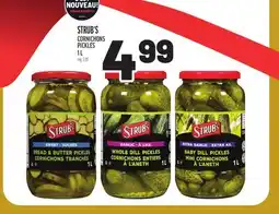 Metro CORNICHONS PICKLES STRUB'S offer