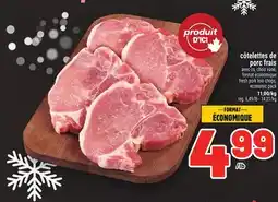 Metro CÔTELETTES DE PORC FRAIS | FRESH PORK LOIN CHOPS offer