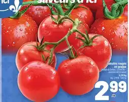 Metro TOMATES ROUGES EN GRAPPE | STEMMED RED TOMATOES offer