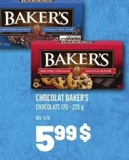 Metro CHOCOLAT BAKER'S | BAKER'S CHOCOLATE offer