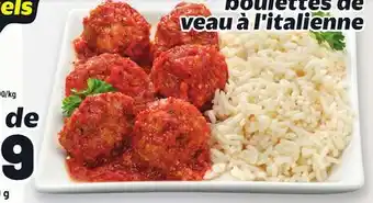 Metro BOULETTES DE VEAU À L'ITALIENNE offer