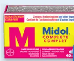 Uniprix ALEVE, MAXIDOL Naproxène/Naproxen, Caplets, Capsules, MIDOL SPM, COMPLET Caplets offer