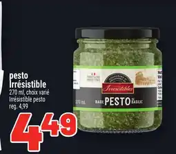 Metro PESTO IRRÉSISTIBLE | IRRÉSISTIBLE PESTO offer