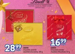 Uniprix LINDT LINDOR Chocolats assortis/Assorted chocolates offer