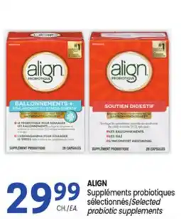 Uniprix ALIGN Suppléments probiotiques sélectionnés/Selected probiotic supplements offer