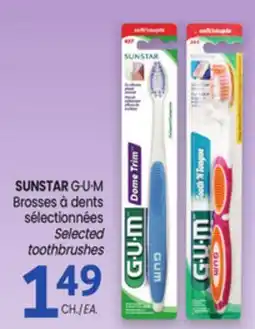 Uniprix SUNSTAR G·U·M Brosses à dents sélectionnées/Selected toothbrushes offer