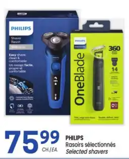 Uniprix PHILIPS Rasoirs sélectionnés/ Selected shavers offer