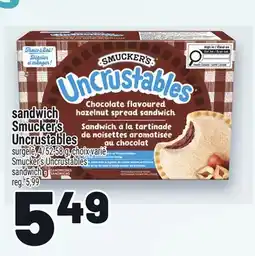 Metro SANDWICH SMUCKER'S UNCRUSTABLES | SMUCKER'S UNCRUSTABLES SANDWICH offer