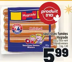 Metro SAUCISSES FUMÉES HYGRADE | HYGRADE WIENERS offer