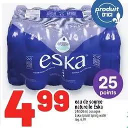 Metro EAU DE SOURCE NATURELLE ESKA | ESKA NATURAL SPRING WATER offer