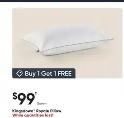 Dormez Vous Kingsdown Royale Pillow offer