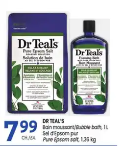 Uniprix DR TEAL'S Bain moussant/Bubble bath, Sel d'Epsom pur/Pure Epsom salt offer
