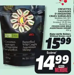 IGA MARINA DEL REY Butterfly cut FROZEN RAW WILD AGENTINIAN SHRIMP offer