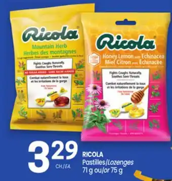 Uniprix RICOLA Pastilles/Lozenges offer