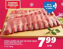 IGA FRESH PORK BACK RIBS offer