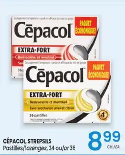 Uniprix CÉPACOL, STREPSILS Pastilles/Lozenges offer