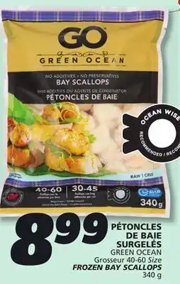IGA GREEN OCEAN FROZEN BAY SCALLOPS offer