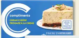 IGA COMPLIMENTS CREAM CHEESE offer