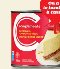 IGA COMPLIMENTS MACADAMIA NUTS, OATMEAL OR SWEETENED CONDENSED MILK offer