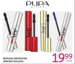 Uniprix PUPA MILANO Mascaras sélectionnés /Selected mascaras offer