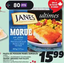 IGA JANES FROZEN BREADED FISH FILLETS offer