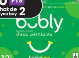 IGA BUBLY WATER-BASED DRINK OR CARBONATED NATURAL SPRING WATER offer