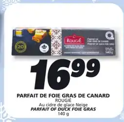IGA ROUGIÉ PARFAIT OF DUCK FOIE GRAS offer