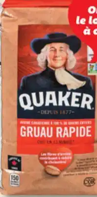 IGA QUAKER CEREAL, OATMEAL OR INSTANT OATMEAL offer