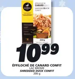 IGA LAC BROME SHREDDED DUCK CONFIT offer