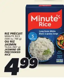 IGA MINUTE RICE JASMINE OR PRECOOKED RICE offer
