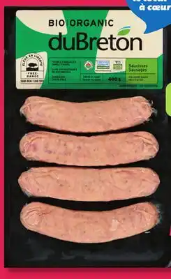 IGA DU BRETON FRESH ORGANIC SAUSAGES offer