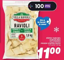 IGA VILLA RAVIOLI FROZEN STUFFED PASTA offer