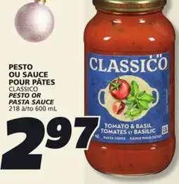 IGA CLASSICO PESTO OR PASTA SAUCE offer