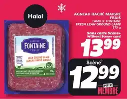 IGA FAMILLE FONTAINE FRESH LEAN GROUND LAMB offer