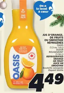 IGA OASIS ORANGE OR FRUIT JUICE offer