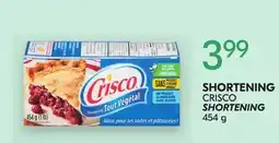 IGA CRISCO SHORTENING offer