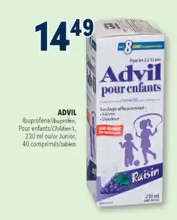 Familiprix Children's Advil ages 2-12 ibuprofen oral suspension grape 230ml offer