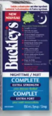 Familiprix BUCKLEY'S, Selected syrups, 150 ml or 200 ml offer